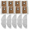 Emiif Vacuum Cleaner Spare Parts for RVA301 RVA202 for Tapo RV30 MAX Plus, for Tapo RV20 MAX Plus Robot Vacuum Accessories with 5 Mop Cloths 8 Dust Bags