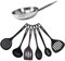 Fackelmann 9437150 Set de 1 poêle 24 cm en inox et 6 ustensiles, Poêle de cuisson, Poêle tous feux, Poêle induction, Poêle sans PFAS, Manche inox, Manche riveté, Acier inoxydable 18/8, Gris, 24 cm
