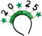 Gramigg 2025 Fashion Hair Hoop Birthday Party Headwear Glitter Happy Hair Rings Protable For Party Enthusiasts