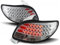 Generico LED CHROM RÜCKLEUCHTEN PASSEND FÜR PEUGEOT 206 - Moderner und edler Look