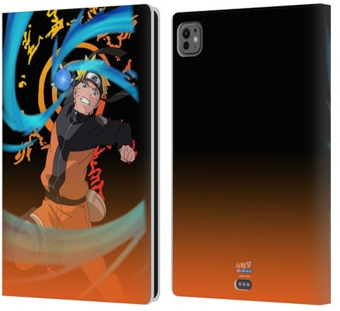 Head Case Designs sous Licence Officielle Naruto Shippuden Naruto Uzumaki Art Personnage Étui Portefeuille en Cuir Compatible avec Apple iPad Pro 11 M4/M5 2024/2025