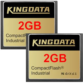 KINGDATA 2Pack 2Go Carte mémoire Compact Flash Industrielle FAT16 Type I pour équipements industriels et appareils Photo numériques Anciens