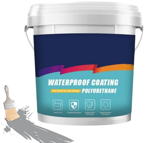 Adhésif Imperméable - 1000G, Réparation Fuite de Toiture, Formule à Séchage Rapide | Mastic Mural, Colle Intérieur Et Extérieur Pour Ciment, Carrelage, Mastic, Rouges, Multicouches, Entretien