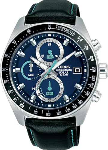 Lorus Damen Uhr Chronograph Edelstahl Silber Lederband