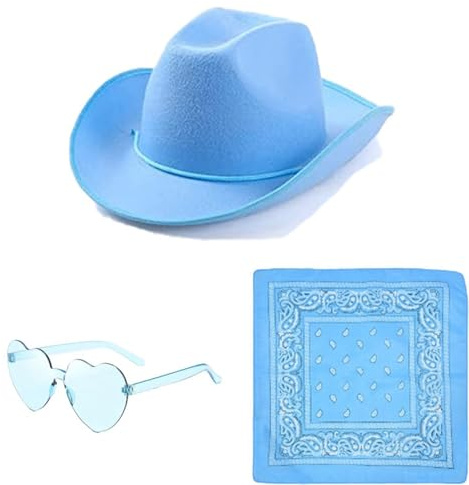 mojingder Cowboy Hut Pink,Cowboyhut Federboa für Frauen,Unisex Cowboy Hut für Party Kostüm Dress Up All Ages,Faschingskostüme Damen,Karneval Kostüm Damen