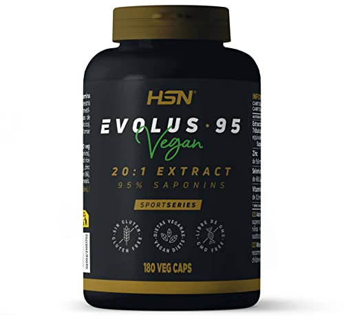 Evolus-95 de HSN | 2000 mg Tribulus Terrestris 95% Saponinas | 180 Cápsulas Vegetales | Extracto 20x Veces Más Concentrado | No-GMO, Vegano, Sin Gluten