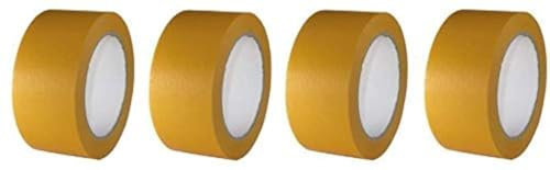 4 Rollen Maler Goldband Finelinetape Malerkrepp Abdeckband Washi Lack (4 Rollen 50mm x 50m)