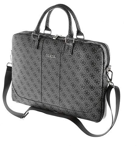 Guess Laptoptasche Uptown, Tasche für 13'' bis 15'' Geräte, Abnehmbarer Schulterriemen, Universal Laptoptasche mit Multifunktionsinnentaschen, Logo-Innenfutter, Grau