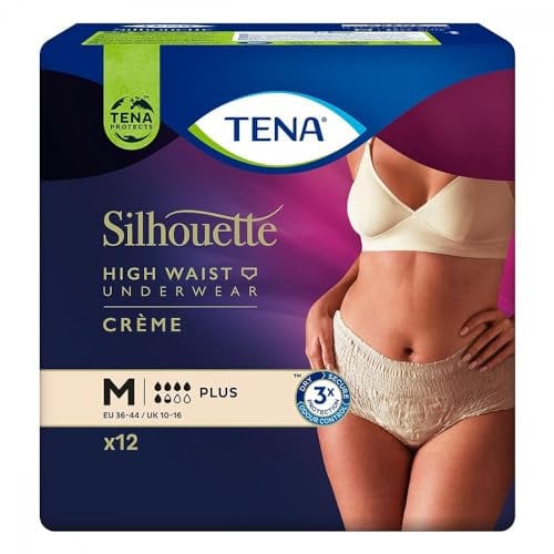 TENA SILHOUETTE Plus M creme Inkontinenz Pants 12 St