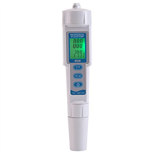 3 in 1 Digitalstift-Wasserqualitäts-Monitor-Prüfvorrichtung, wasser-Qualitäts-Detektor-Stift, PH/EC/Temp-Hochpräzisions-Wasserprüfvorrichtung, PH/EC/Temp-Meter