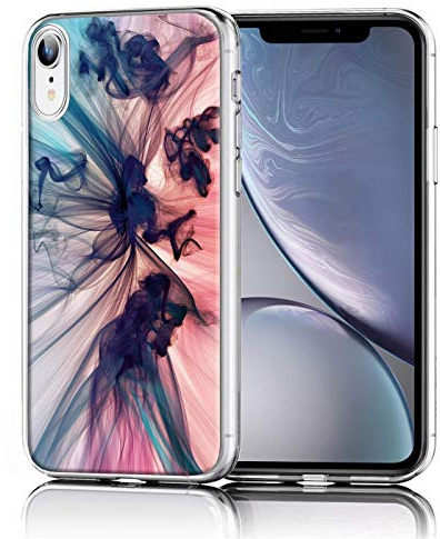 Verco Coque pour iPhone XR, Bumper Housse Etui de Protection pour Apple iPhone XR Coque Silicone, Abstrait