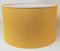 Abat-Jour Cylindrique Tissu en Coton Fait à la Main, pour Lampe de Table, Suspension, Lampadaire (Ocre, Diamètre 40 cm x Hauteur 30 cm)