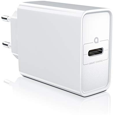 CSL - USB Typ C Ladegerät Netzteil mit Power Delivery - USB Charger - Schnellladefunktion - 30 Watt - Kompatibel mit MacBook Pro – MacBook Air – iPad Pro – iPhone X XS 8 – Samsung S20 S10 S9 S8