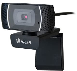 NGS XPRESSCAM1080 - Webcam Full HD 1920x1080 con Conexión USB 2.0, Micrófono Incorporado, 2Mpx de Resolución Real y Plug&Play