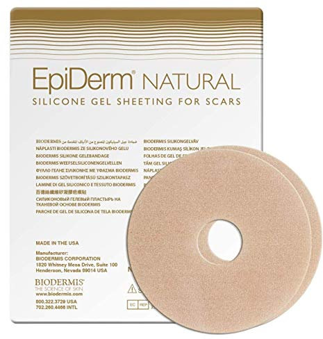 BIODERMIS - Cerotti Silicone Cicatrici | Riduce e Schiarisce Cicatrici | Adattabili a Tutte le Parti del Corpo | Riutilizzabile per Settimane, Color Carne, 1 unità, 100% Silicone