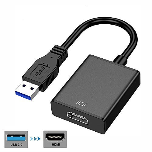 1080P USB C HDMI,Cavo HDMI USB,USB 3.0/2.0 a HDMI Full HD Video Audio Multi Monitor Convertitore Adattatore per PC Portatile Proiettore HDTV Compatibile con Windows XP 7/8/8.1/10