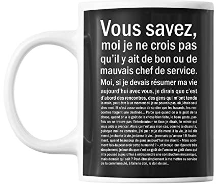 Mug Chef de service Bon ou Mauvais