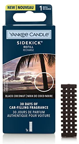 Yankee Candle Sidekick Autolufterfrischer Nachfüllpatrone | Black Coconut Duft-Diffusor | 1 Stück