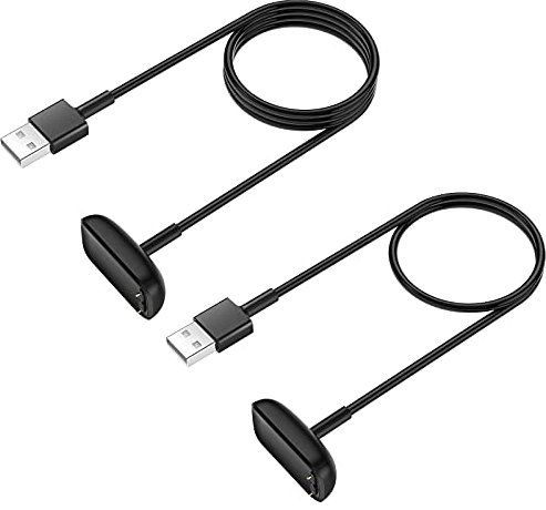 [2-Pack] Charger Cable for Fitbit Luxe, for Fitbit Luxe Charger Fitness Tracker, Replacement Charging Cable Cord Accessory for for Fitbit Luxe and Special Edition (3.3 ft/1.6 ft)