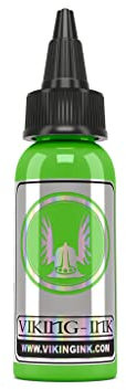 VIKING INK - ATOMIC GREEN 1oz (30ml) - Tinta para Tatuaje