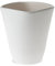 matches21 - Vaso quadrato per orchidee, con ponte in ceramica opaca, diametro 12,5 x 16,5 cm, colore: Bianco