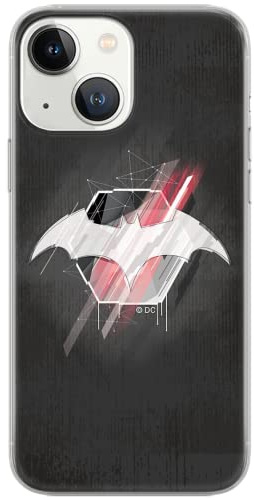 ERT GROUP Handyhülle für iPhone 13 MINI Original und offiziell Lizenziertes DC Muster Batman 002 Red, optimal an die Form des Handy angepasst, hülle aus TPU