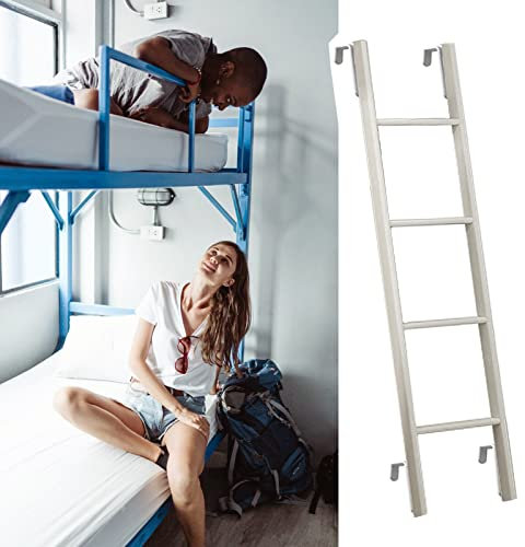 Scaletta Letto a Castello Scaletta del Letto a Castello del Dormitorio Domestico, Scala a Castello Regolabile per Camper/Scaletta Doppia con Ganci, Scala a Castello per Camper per Soppalco per Caric
