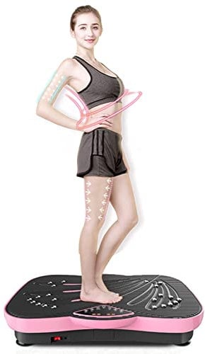 RIEJIN Mini Vibration Plate - Whole Body Vibration Platform Exercise Machine -Travel Workout Equipment for Weight Loss, Max User Weight 330lbs