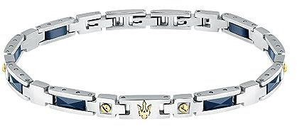 Maserati Herrenarmband aus Stahl, Keramik, Gelbgold-PVD, Keramikkollektion – JM423ATZ31