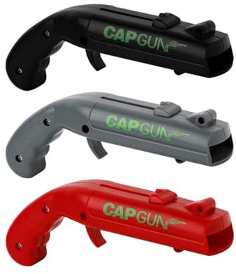 RADIXIUM Cap Gun Bottle Opener, Launcher Shooter Funny Shoots Gun Creative Beer Opener for Drinking Game Family Party Bar Outdoor Barbecue