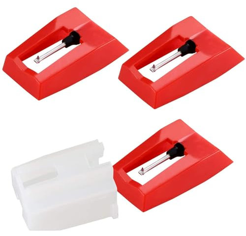 3 Stück Nadel für Plattenspieler Schallplattenspieler Nadel Diamant Nadel Plattenspieler Nadeln Ersatzzubehör für Schallplattenspieler, Phonograph