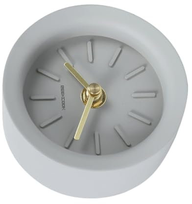 Amosfun 1stück -Stil Tischuhr Messingzeigern Geräuschlos Moderne Deko Für Wohn Arbeitszimmer Und Schlafzimmer Batterie