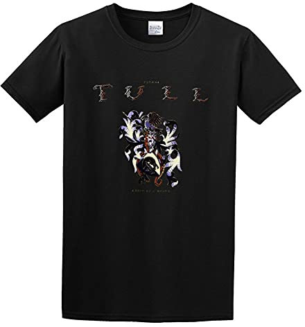 Fashion Men's T-Shirt Jethro Tull Crest of A Knave Vintage Crew Neck Tops Tee Black L