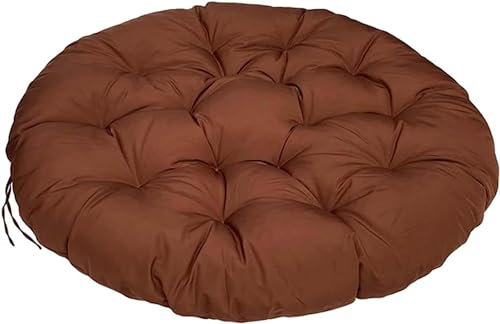 LIVEDOLLS Papasansessel Kissen, Polster Für Papasansessel,Radar Stuhl Pad, Rundes Dicke Stuhlkissen Bequem Weich Sitzkissen Hängesessel Für Indoor Outdoor Garten Stuhlauflage(Coffee color,100x100cm)