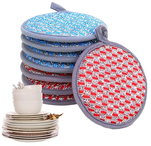 Naqqios panno da cucina filo asciugamano da cucina | stracci di filo per lavare i piatti,8 panni di pulizia del filo per lavelli e piatti