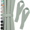 Blumtal Raffhalter für Vorhänge 2X - Vorhang Raffhalter 72x5 cm - waschbare Gardinenhalter Blickdicht - Raffhalter für Gardinen/Gardinen Raffhalter für Verdunkelungsvorhänge & Gardinenschals in Grün