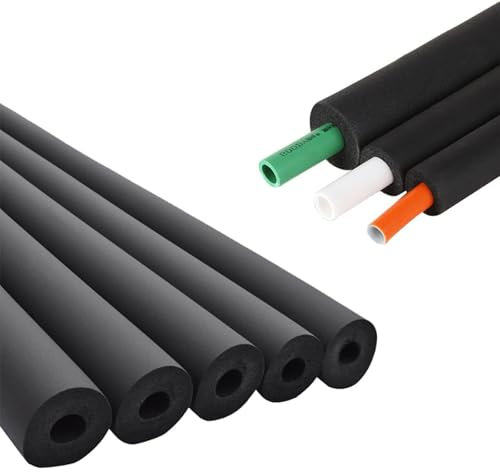 Rohrisolierung ID 3.0 mm - 50.0 mm Schaumstoffschlauch für Griffunterstützung OD 12.0 mm - 65.0 mm Frostschutz Wärmeisolierung Rohrschale für Heizung Klimaanlage Fitness Werkzeuge(35mm x 47mm x 1m)