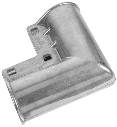 Housoutil Door Corner Accessories Fence Gate Corners Chain-Link Fence Parts Fence Brackets Chain Link Fence Repair Part Chain Link Fence Gate Corner Fence Fittings Gate Elbow Silver Aluminum