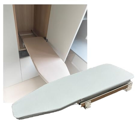 Retractable Ironing Board,Sliding Out Ironing Board Save Space,Pull-out Closet Fold Ironing Board with Removable Ironing Board Cover,for Wardrobe Cloakroom(Color 2)