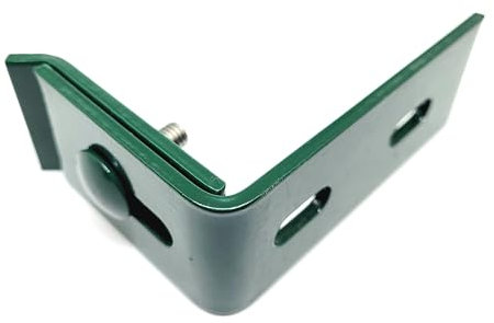 3X Zaunanschlusswinkel farbig Doppelstabmatten Zaun Winkel Tor & Wand Befestigung