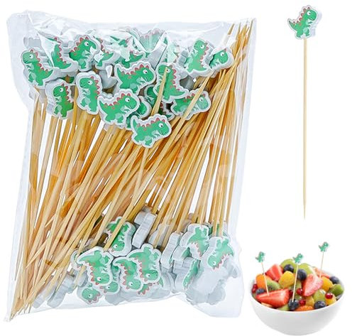 Mlysnd Spiehe Fingerfood, 100 lustige Cocktailspiebee (12cm), perfekt für Partys, Picknicks, Kinder, Snacks und Dessertdekorationen (C)