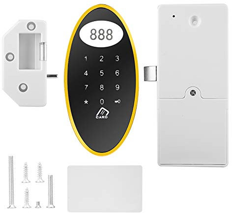 Bloqueo del gabinete de contraseña de tarjeta RFID, pantalla digital de pantalla táctil sin llave, aleación de zinc, bloqueo magnético automático para sauna, gimnasio, escuela,