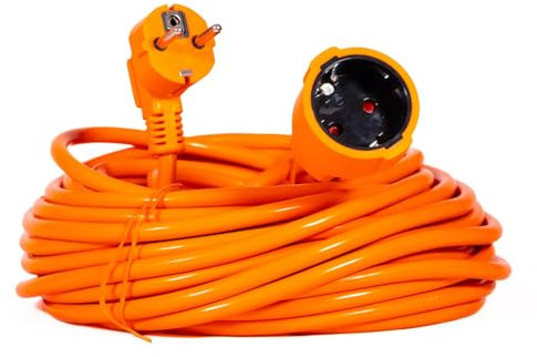 Cavo prolunga 20 metri arancione 3G1,5 mm² max. 3680 W Spina 16 A 250 V Uso professionale e industriale