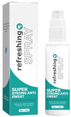 Antitranspirant Deo Spray Gegen Starkes Schwitzen am Kopf, 1pc 30ml Anti Schweiß Deo Spray gegen schwitzige im Gesicht Hände und schweiß Füße, Anti transpirant für Männer Frauen mit Langzeitschutz