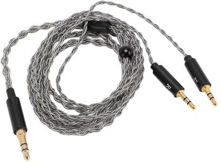 AKLOSIPY Premium Headphone Upgrade Cable 3.5mm to Dual 2.5mm Silver Plated Copper Wire for HE400S HE400I HE560 & More