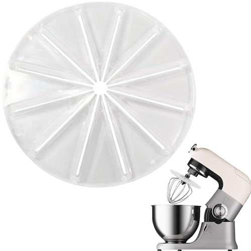 Mixer Spritzschutz, Rührkopf Anti Spritzer Schallwand, 14cm Spritzschutz Zubehör für Standmixer, Schaber Aufsatz Wischer für 6-Draht-Schneebesen, Standmixer-Spritzschutz für Küche, Bäckerei