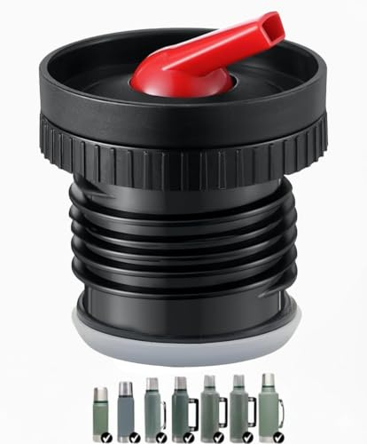 Tapón Pico Cebador de Repuesto Compatible para Termos Stanley | (Compatible con 473 ml, 750 ml, 1L, 1.4L, 1.9L) | Tapón Vertedor Antifugas con Rosca Reforzada | Sellado Hermético y Vertido Controlado
