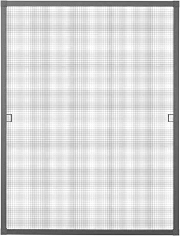 Schellenberg 70043 Insektenschutz Fenster Premium, Fliegengitter mit Rahmen aus Aluminium, 140 x 150 cm, Anthrazit