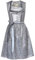 Alte Liebe Damen Dirndl besondere Anlässe Spitzenschürze Midi Kleid Grau A341 /38