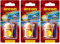 Areon Fresco Auto Duft Sommertraum Glas Duftflakon Flakon Holz Hängend Anhänger Spiegel Rot 4ml (Pack x 3)